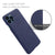 Woven Soft Fabric Case for Apple iPhone 13 Pro Back Cover, Shock Protection Slim Hard Anti Slip Back Cover (Blue)