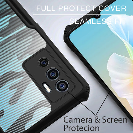 Beetle Camouflage for Vivo V23E (5G) Back Case, [Military Grade Protection] Shock Proof Slim Hybrid Bumper Back Cover , Black