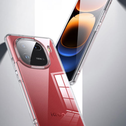 Mobizang Shield Clear Acrylic Back Shock Proof Case Cover for IQOO 12 (Transparent)