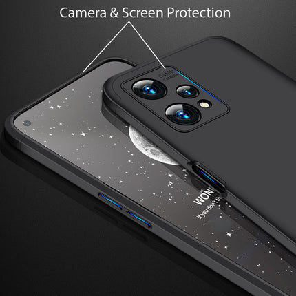 Double Dip Full 360 Protection Back Case Cover for Realme 9 PRO (Black)
