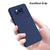 Matte Lens Protective Back Cover for Poco X3 Pro / Poco X3 , Slim Silicone with Soft Lining Shockproof Flexible Full Body Bumper Case , Blue