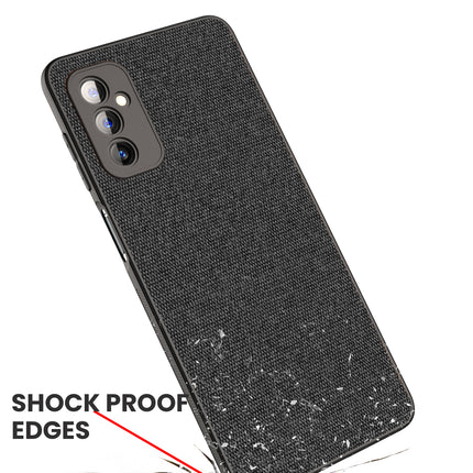 Soft Full Fabric Protective Back Case Cover for Samsung Galaxy M52 (5G) (Black)
