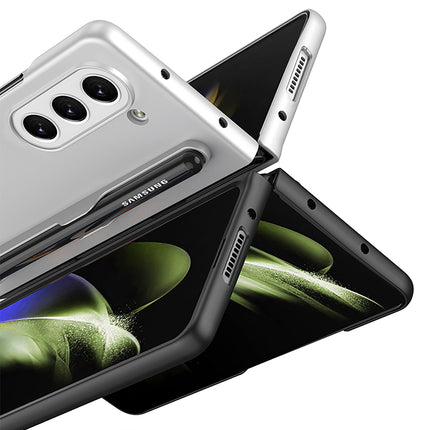 Mobizang Ultra Thin Back Case for Samsung Galaxy Z Fold 5 | [Inbuilt S Pen Holder] Full Body Protection Hard Back Cover (Black)