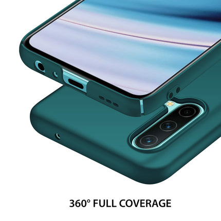 Silk Smooth Finish [Full Coverage] All Sides Protection Slim Back Case Cover for OnePlus Nord CE (5G) / One Plus Nord CE (5G) (Green)