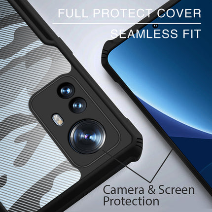 Beetle Camouflage for Xiaomi 12 PRO (5G) Back Case, Shockproof Slim Cover (Black)