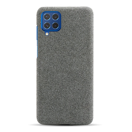 Woven Soft Fabric Case for Samsun Galaxy F62 Back Cover, Shock Protection Slim Hard Anti Slip Back Cover (Grey)