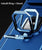 Bisen Back Cover for Poco X3 Pro / Poco X3 , Inbuilt Camera Slider ,Ring Stand and Card Pocket Shockproof Slim Bumper Back Case (Blue)