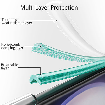 Mobizang Clear Airbag Back Case for Samsung Galaxy S24 Ultra | Transparent Shockproof Slim Hard PC Shell Protective Cover (Green)