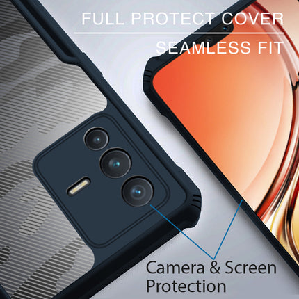 Beetle Camouflage for Vivo V23 Back Case, [Military Grade] Shockproof Slim Hybrid Cover (Blue)