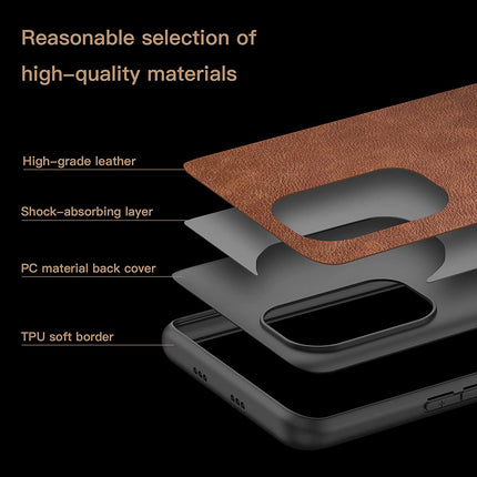 Tux Back Case for Mi 11X / Mi 11X PRO , Slim Leather Case with Soft Edge Shockproof Back Cover (Brown)