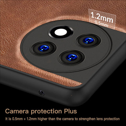 Mobizang Tux Back Case for OnePlus 11R | Slim Leather Shockproof Camera Protection Back Cover (Brown)