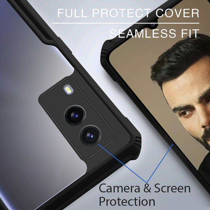 Beetle for Vivo V21E (5G)  Back Case , [Military Grade Protection] Shock Proof Slim Hybrid Bumper Cover (Black)