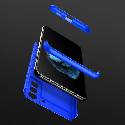 Double Dip Full 360 Protection Back Case Cover for Samsung Galaxy S21 FE (Blue)