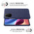 Woven Soft Fabric Case for Xiaomi Mi 11X / 11X Pro Back Cover, Shock Protection Slim Hard Anti Slip Back Cover (Blue)