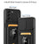 Bisen Back Cover for Samsung Galaxy S22 Plus , Inbuilt Camera Slider ,Ring Stand and Card Pocket Shockproof Slim Bumper Back Case (Black)