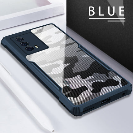 Beetle Camouflage for Vivo IQOO Z5  (5G) Back Case, [Military Grade Protection] Shock Proof Slim Hybrid Bumper Cover (Blue)