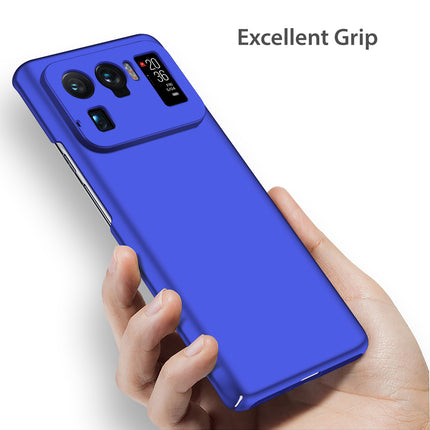 Silk Smooth Finish [Full Coverage] All Sides Protection Slim Back Cover For Xiaomi Mi 11 Ultra (Blue)