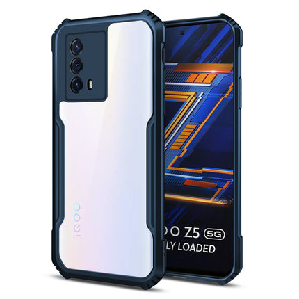 Beetle for Vivo IQOO Z5  (5G) Back Case, [Military Grade Protection] Shock Proof Slim Hybrid Bumper Cover (Blue)
