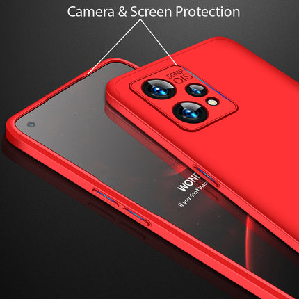 Double Dip Full 360 Protection Back Case Cover for Realme 9 PRO PLUS (Red)