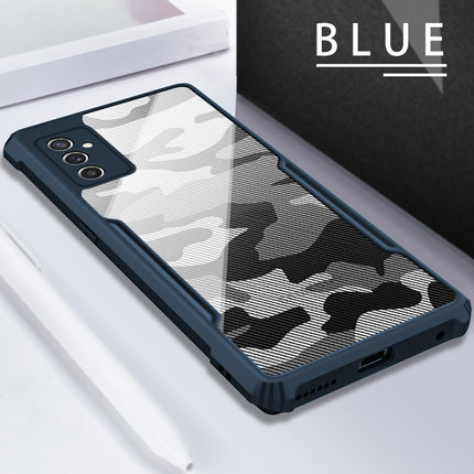 Beetle Camouflage for Samsung Galaxy M52 (5G) Back Case, [Military Grade Protection] Shock Proof Slim Hybrid Bumper Cover (Blue)