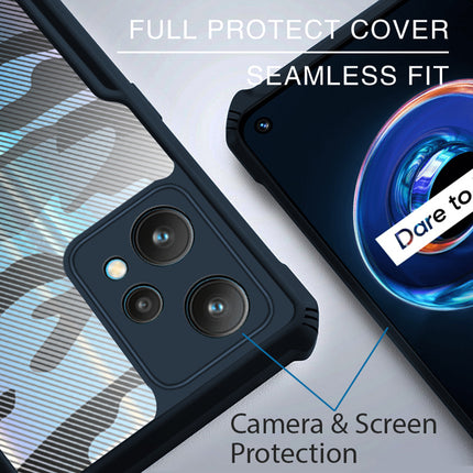 Beetle Camouflage for Realme 9 Pro Plus Back Case, [Military Grade] Shockproof Slim Hybrid Cover (Blue)