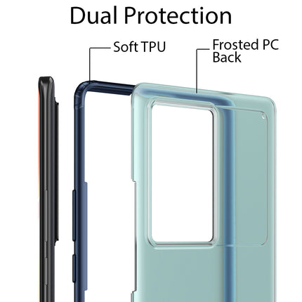 Shield Frosted Acrylic Back Shock Proof Case Cover for Vivo X70 PRO PLUS (Blue)