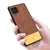 Soft Fabric & Leather Hybrid for Samsung Galaxy M42 (5G) Back Cover, Shockproof Protection Slim Hard Back Case (Brown)