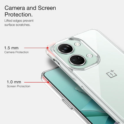 Mobizang Shield Clear Acrylic Back Shock Proof Case Cover for OnePlus Nord 3 (Transparent)