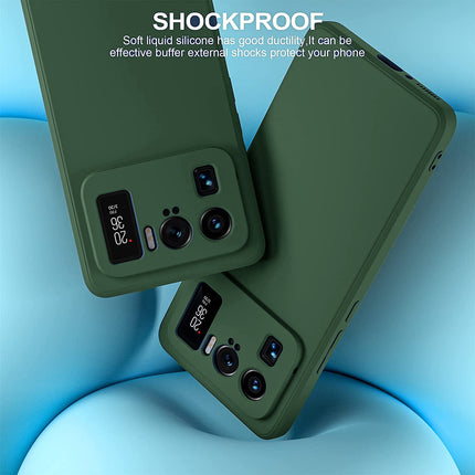 Matte Lens Protective Back Cover for Xiaomi Mi 11 Ultra , Slim Silicone with Soft Lining Shockproof Flexible Full Body Bumper Case (Green)