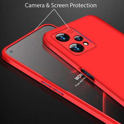 Double Dip Full 360 Protection Back Case Cover for Realme 9 PRO (Red)