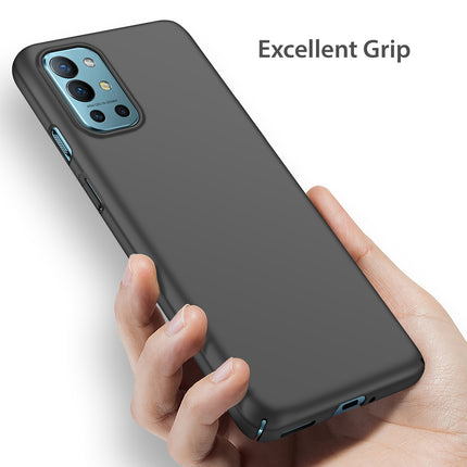 Silk Smooth Finish [Full Coverage] All Sides Protection Slim Back Cover For OnePlus 9R / One Plus 9R (Black)