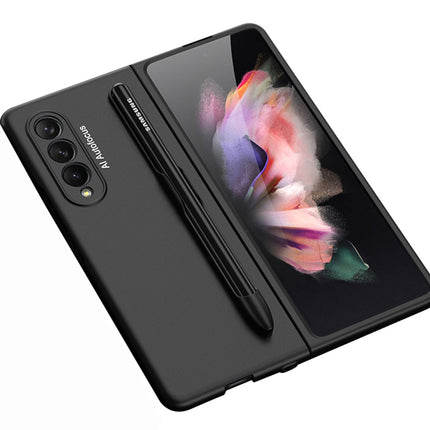 Ultra Thin Back Case for Samsung Galaxy Z Fold3 , [Inbuilt S Pen Holder] Full Body Protection Hard Back Cover , Black