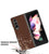 Soft Full Fabric Protective Shockproof Back Case Cover for Samsung Galaxy Z Fold 3 (Full Brown)