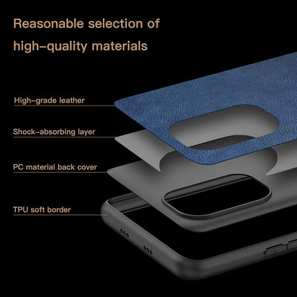 Tux Back Case for Mi 11X / Mi 11X PRO , Slim Leather Case with Soft Edge Shockproof Back Cover (Blue)