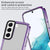 Mobizang Warrior Acrylic Clear Back Cover For Samsung Galaxy S23 | Slim Shockproof [Military Grade Protection] Hybrid Bumper Case (Purple Sides)