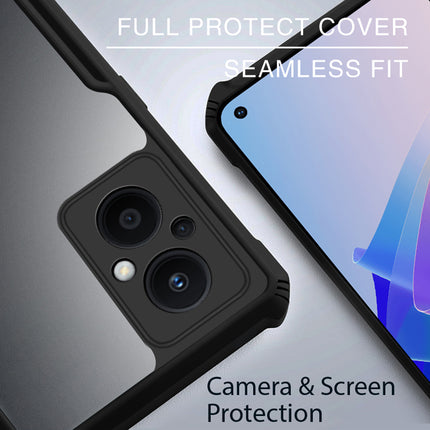 Beetle for Oppo F21 PRO (5G) Back Case, [Military Grade] Shockproof Slim Hybrid Cover (Black)