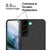 Soft Fabric Hybrid for Samsung Galaxy S21 FE Back Cover, Shockproof Protection Slim Hard Back Case (Black)