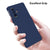 Matte Lens Protective Back Cover for Poco F3 GT , Slim Silicone with Soft Lining Shockproof Flexible Full Body Bumper Case , Blue