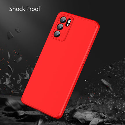 Double Dip Full 360 Protection Back Case Cover for Oppo Reno 6 (5G) (Red)