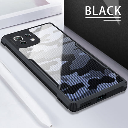 Beetle Camouflage for Mi 11 Lite Back Case, [Military Grade Protection] Shock Proof Slim Hybrid Bumper Cover (Black)