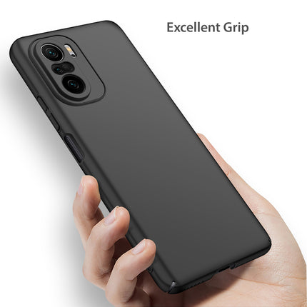 Silk Smooth Finish [Full Coverage] All Sides Protection Slim Back Cover For Xiaomi Mi 11X / 11X Pro (Black)