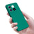 Mobizang Matte Lens Protective Shockproof Flexible Back Cover for OnePlus 10T ,Slim Silicone with Soft Lining Shockproof Flexible Full Body Bumper Case (Green)