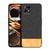 Soft Fabric & Leather Hybrid Protective Case Cover for Realme 8i (Black,Brown)