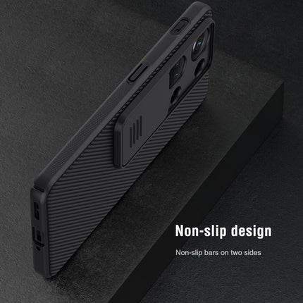 Mobizang Camshield Back Cover for OnePlus Nord 3 | Inbuilt Slider Shockproof Lens Protection Case (Black)