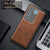 Mobizang Tux Back Case for Vivo V27 (5G) / V27 PRO (5G) | Slim Leather Shockproof Camera Protection Back Cover (Brown)