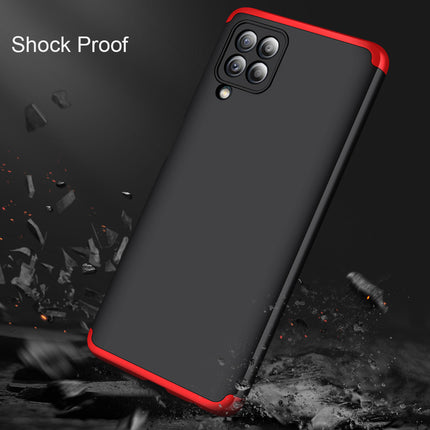 Double Dip Full 360 Protection Back Case Cover for Samsung Galaxy M32 (Red,Black)