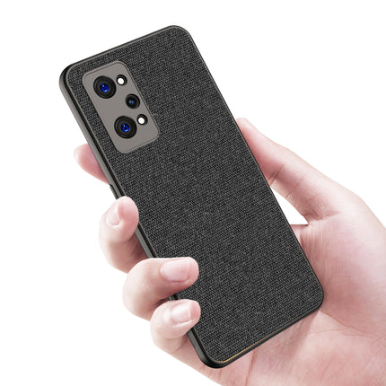 Soft Full Fabric Protective Back Case Cover for Realme GT Neo 2 (Black)