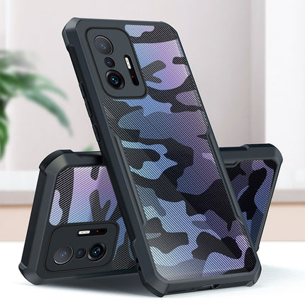 Beetle Camouflage for Xiaomi Mi 11T / Mi 11T Pro Back Case, [Military Grade Protection] Shock Proof Slim Hybrid Bumper Cover (Black)