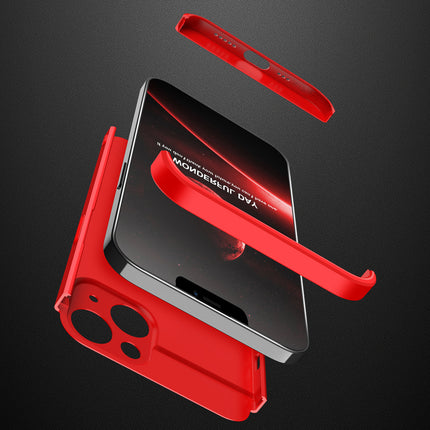 Double Dip Full 360 Protection Back Case Cover for Apple iPhone 13 (6.1) (Red)