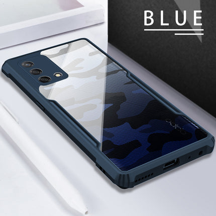 Beetle Camouflage for Oppo F19 Back Case, [Military Grade Protection] Shock Proof Slim Hybrid Bumper Cover (Blue)